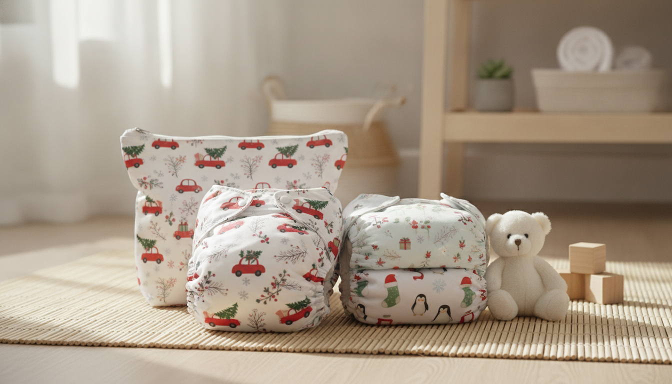 Cloth Diaper Gift Set + Wet Bag: Eco Baby Shower Win