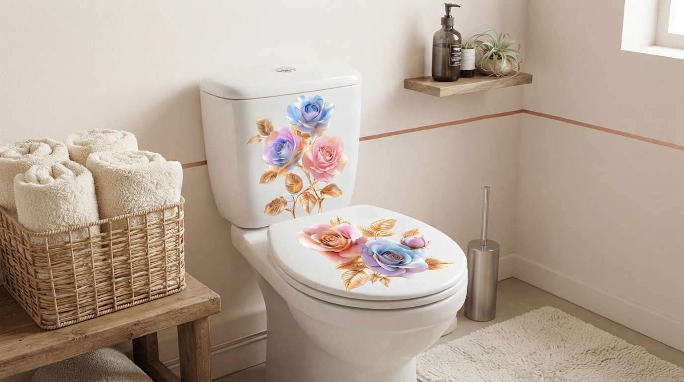 Waterproof Rose Decals for Bathrooms: Fast Floral Upgrade