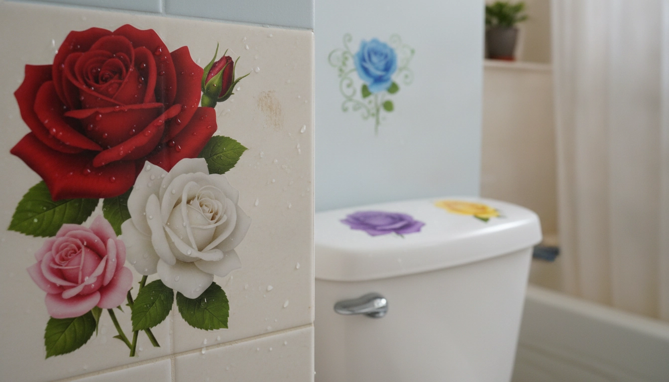 Waterproof Rose Decals: Safe for Tile and Painted Walls?