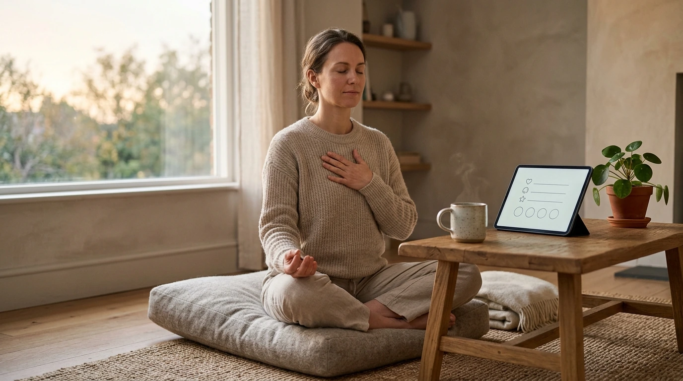 10 AI-Guided Meditation Sparks + Simple Calm Checklist